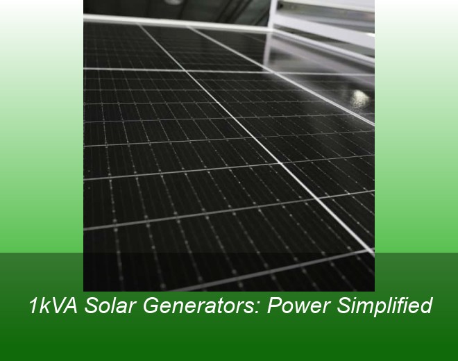1kVA Solar Generators: Power Simplified